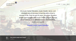 Desktop Screenshot of lincolncentereducation.org