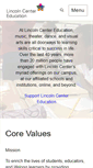 Mobile Screenshot of lincolncentereducation.org